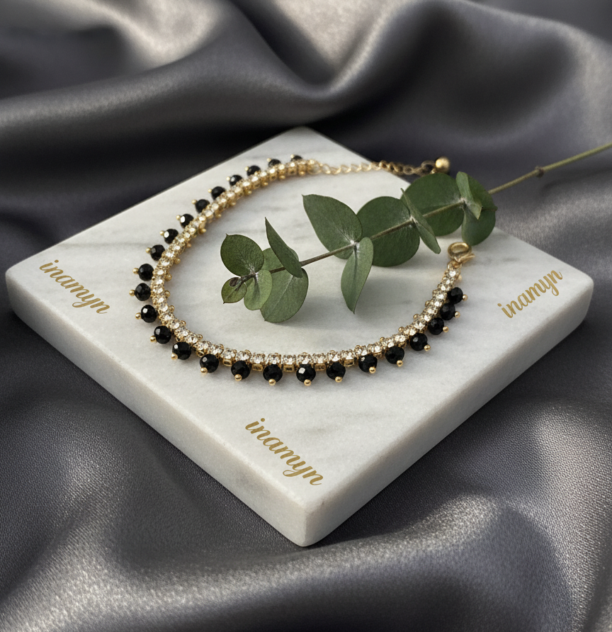 Premium Crystal Beaded Anklet