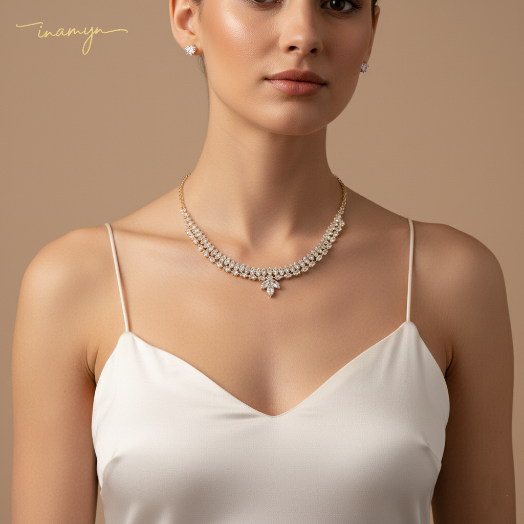 Eternal Radiance Bridal Necklace Set