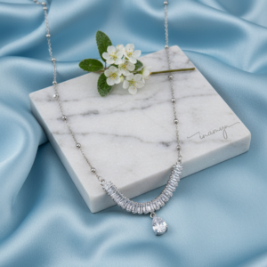 Celestial Crystal Arc Necklace