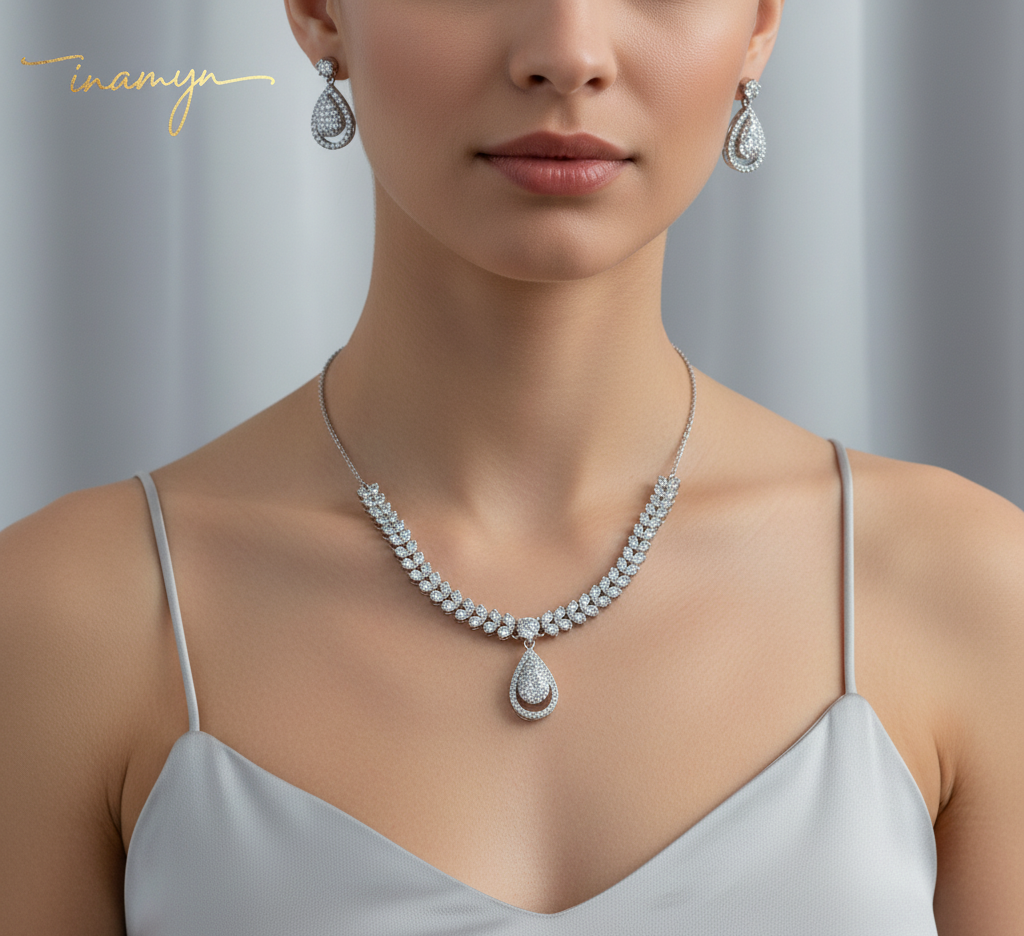 Ethereal Blossom Bridal Jewelry Set