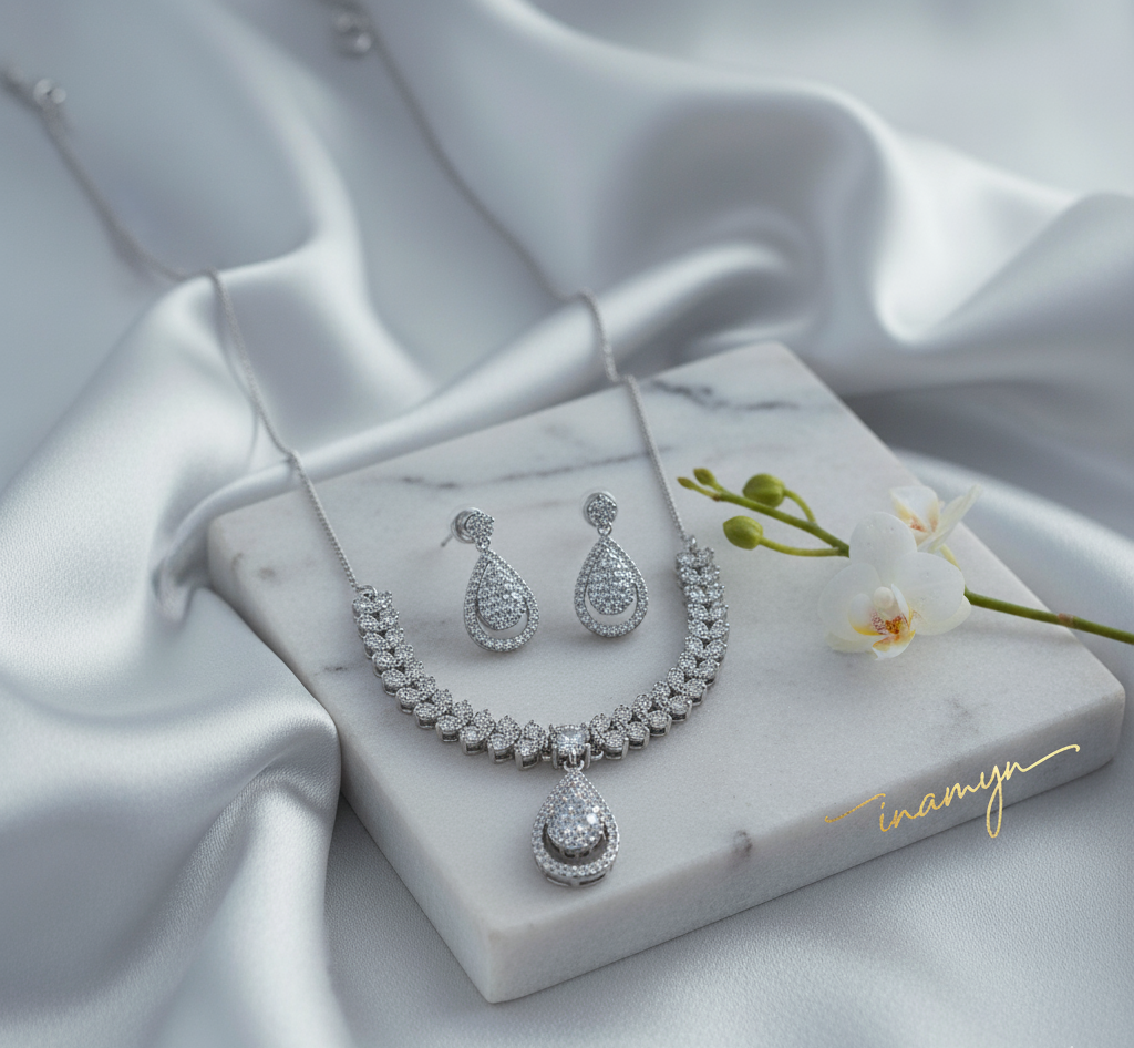 Ethereal Blossom Bridal Jewelry Set