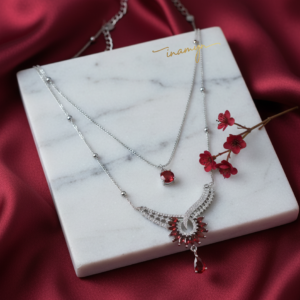 Regal Ruby Layered Crystal Set