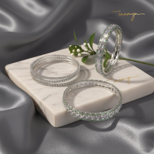 Regal Emerald & Diamond Bangle Set