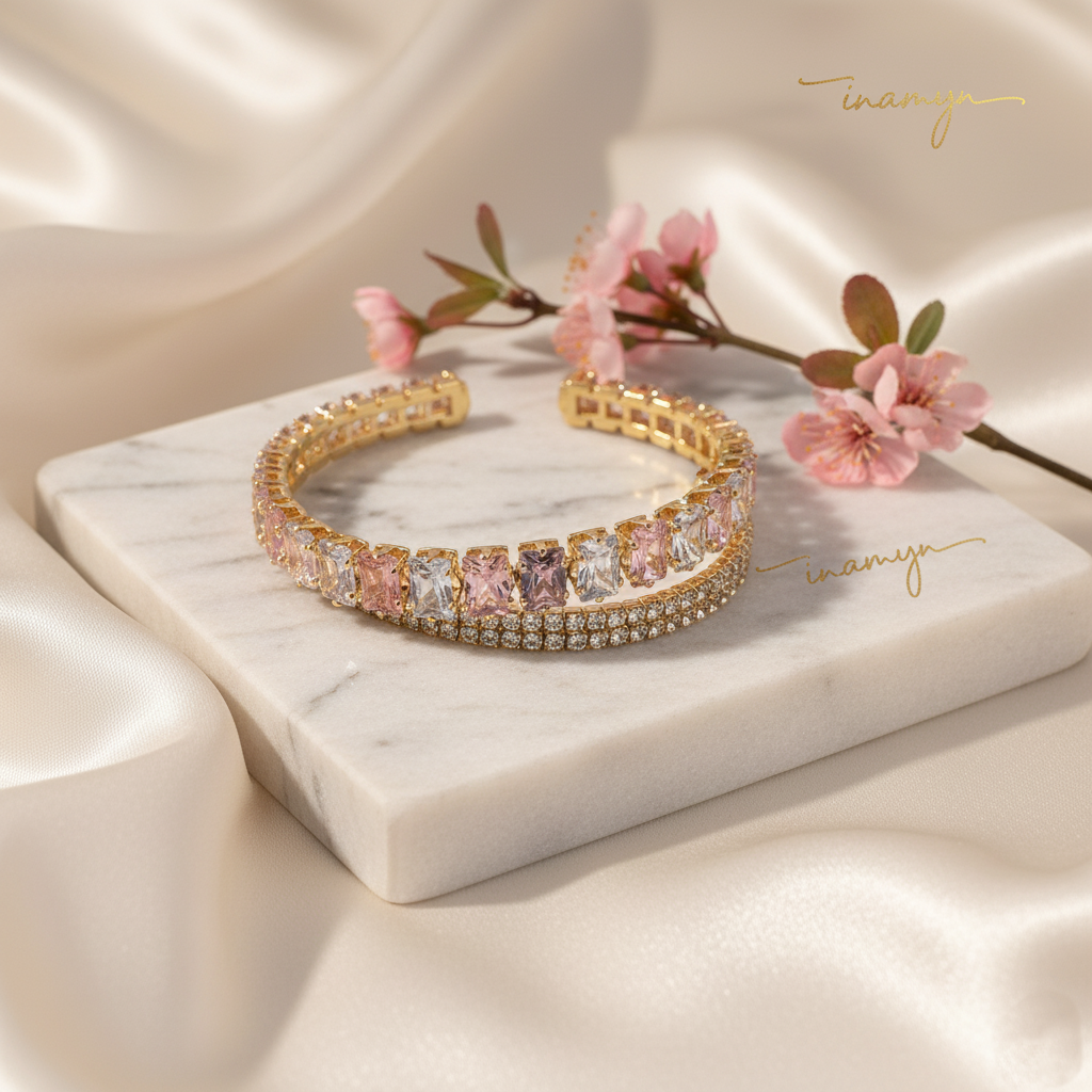 Celestial Glow Dual-Band Bangle