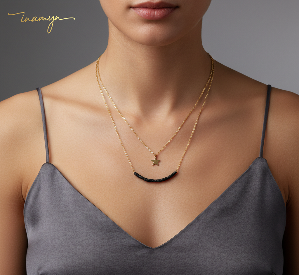 Celestial Edge Layered Necklace