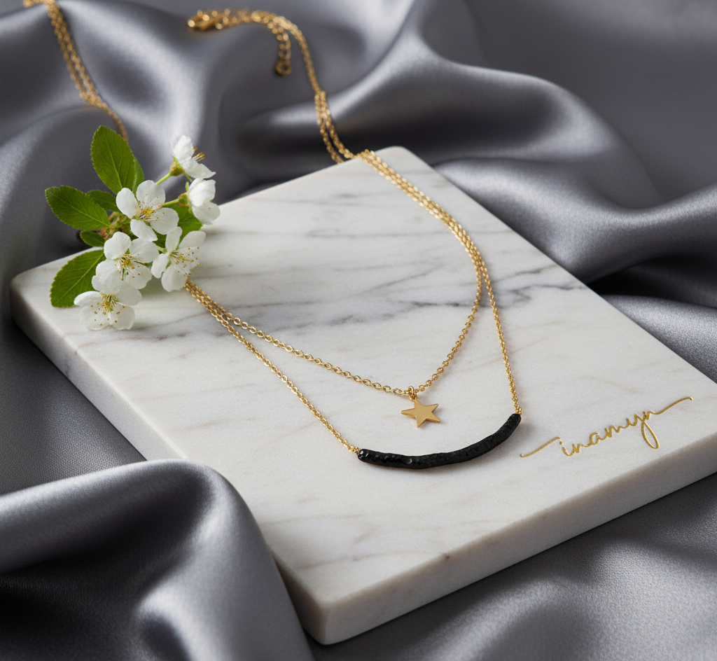 Celestial Edge Layered Necklace