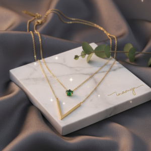 Gold-Plated Layered Star Necklace Set