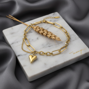 Golden Heart Minimalist Bracelet