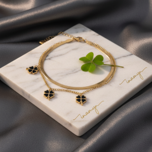 Evergreen Layered Clover Bracelet
