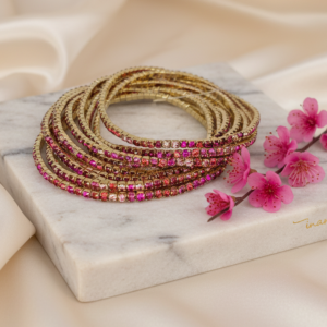 Chroma Luxe Multicolored Bangle Set