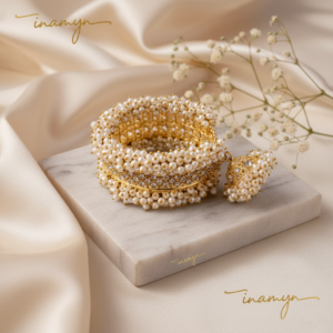 Majestic Pearl & Crystal Kangan