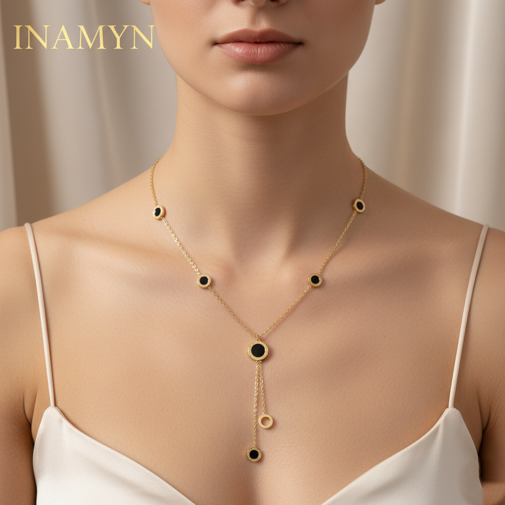 Gold-Plated Roman Numeral Necklace