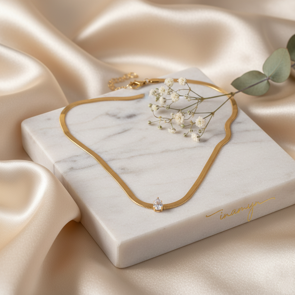 Gold-Plated Snake Chain Necklace