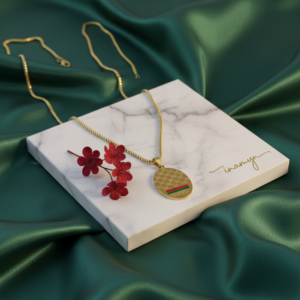 Gold-Plated Statement Coin Necklace