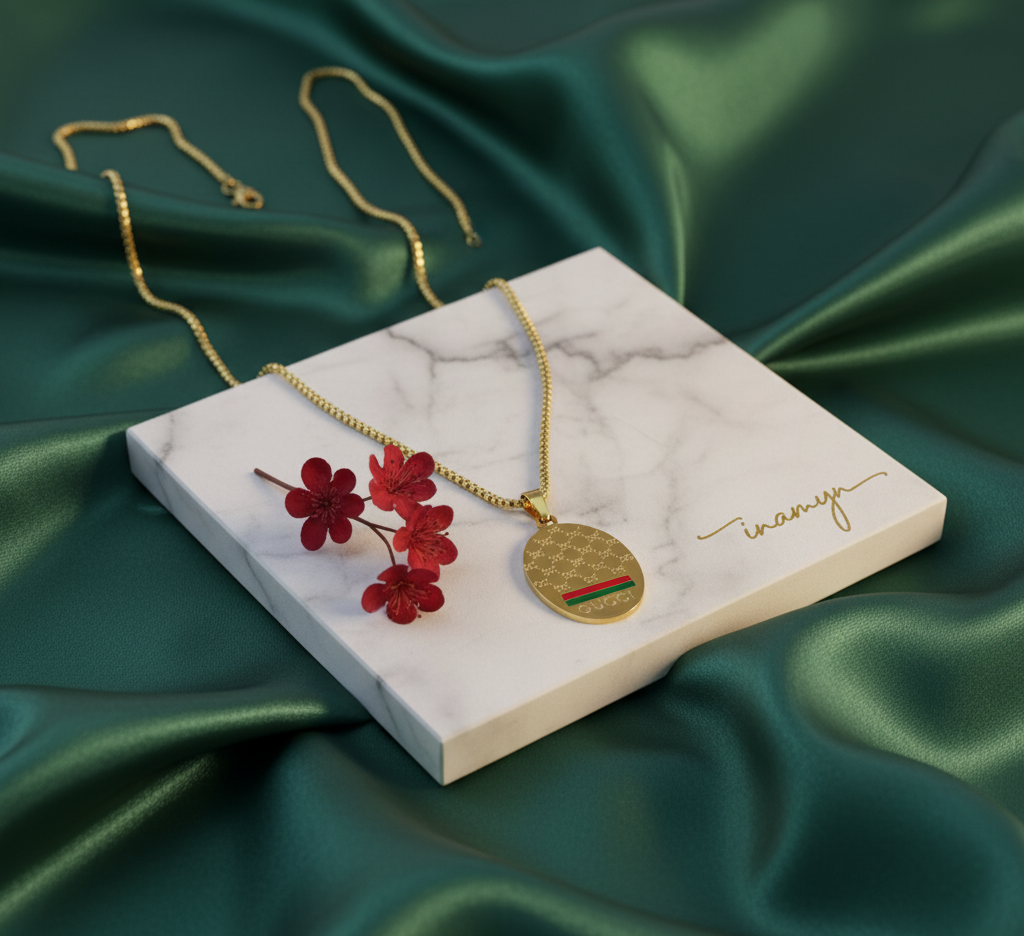 Gold-Plated Statement Coin Necklace