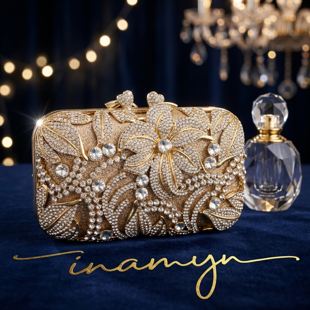 Gold Butterfly Garden Party Clutch